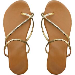 SweatyRocks Women's Open Toe Strappy Flat Sandals Dressy Comfortable Crisscross Straps Going Out Slippers in Saudi Arabia