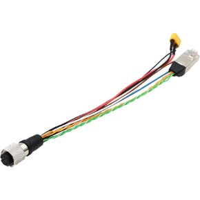 DRRI LIVOX موصل الطيران ثلاثي الأسلاك ليفوكس منتصف 360 كابل M12 12PIN A-CODE أنثى RJ45 +XT30 الرصاص in Kuwait