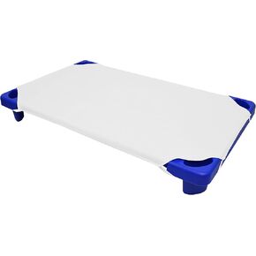 American Baby Company 1 Pack Cotton-Polyester Blend, Toddler Size Daycare/Pre-School Cot Sheet, White, 23" x 40", for Boys and Girls