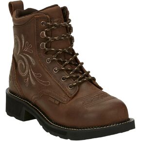 Justin Ladies Gypsy Steel Toe Wtrprf Work Boots