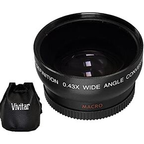 Pro Hi Def Wide Angle Lens with Macro for Canon EOS R7 R10 (55mm Size)