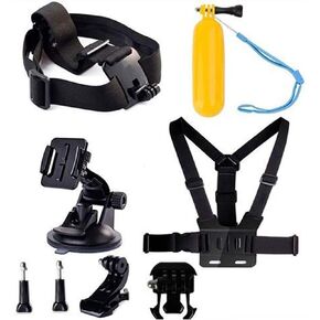 Navitech 8-in-1 Action Camera Accessories Combo Kit - Compatible with Kaiser Baas X300 2.5K Action Camera
