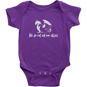 We Do Not Eat Our Allies Fourth Wing Basgiath Infant One-Piece Bodysuit, Soft Cotton