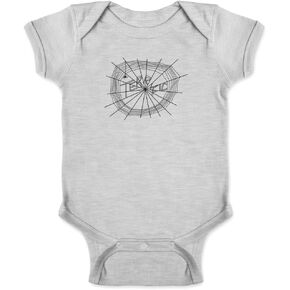 Pop Threads Terrific Spider Web Cute Infant Baby Boy Girl Bodysuit