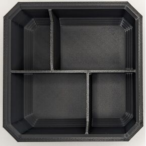 Slim Low Profile Bins/Organizers/Dividers/Small Parts Tray for Milwaukee Packout (Blue, Bit Holder Rectangle Bin)