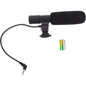 1Pc Camera Microphone for DSLR Lightweight Portable Recording Mic with Stereo Plug for Interviews and Video Filming