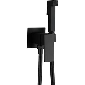 Sprayer Brass Portable HandheldSprayer for Toilet Black Baby Cloth Diaper Sprayer for Hot and Cold Water Hand Held ToiletSprayer Head withHose for Feminine Wash,B(A)