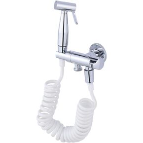 Toilet HoseSprayer Toilet Sprayer Kit Personal Sanitary Shower Set - Stainless Steel Toilet Spray Gun Set Toilet Toilet Spray Gun Hand Shower Booster Nozzle Wall Mounted