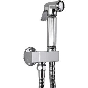 Portable TravelSprayer Connects to Faucet Mixer Tap Handheld - Balcony Bathroom Spray-Free Punching pressurized Toilet Wall-Mounted Flushing Single-Hole Toilet Washer Set Wall Mou