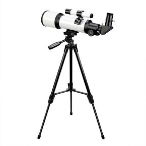 Primary Astronomical Telescope Refraction Telescope with Tripod Mirror Deep Space Finder Telescope Watching The Moon Stargazer