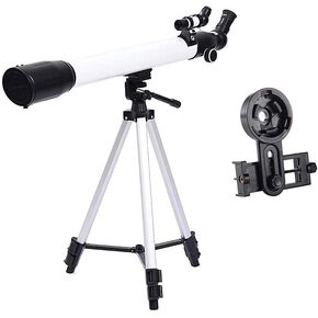Telescope for Adults Beginners Kids 60Mm Aperture 700Mm Astronomical Compact Refractor Telescope with Smartphone Adapter and Tripod Bak4 Prism Fmc Lens Telescope for Astronomy Observe Moon