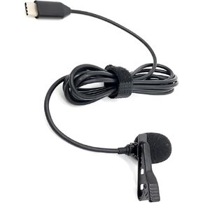 USB-C Microphone Type C Clip On Lavalier Omnidirectional Mic for DJI Action 2/3/4/Pocket 3 Accessory