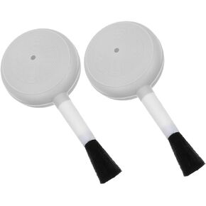 2Pcs Dust Cleaner Blower with Soft Brush Compact Air Pump for Camera Lens Laptop Cleaning Portable Bulb Air Blower for Dust Removal Device Maintenance