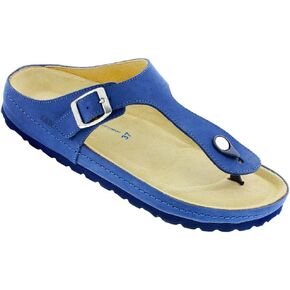 Sanosan Women's Georgia Nubuck Leather Thong Sandals - Comfort Plus