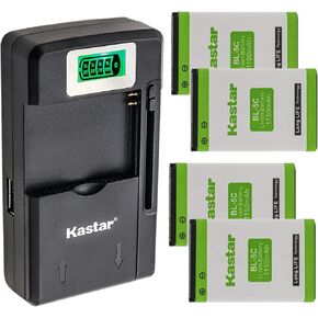 Kastar BL-5C AC Wall Battery Charger Replacement for Doro 2414 2415 2424 DFC-0150 Domo, EnGenius Freesty, EnGenius EP-802, EnGenius Freesty l2, Funktel D11, Funktel FC11