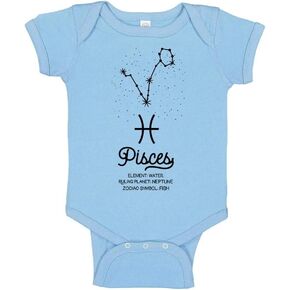 TATY Kids Pisces Zodiac Sign Baby Infant Bodysuit