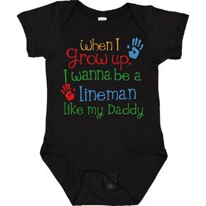 inktastic Lineman Like Daddy Baby Bodysuit