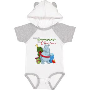 inktastic I Want a Hippopotamus for Christmas Baby Bodysuit