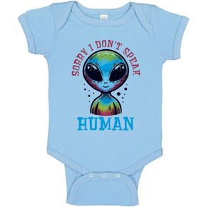 TATY Kids Sorry I Don't Speak Human Alien Baby Infant Bodysuit