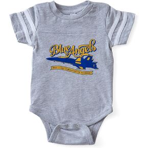 CafePress U.S. Navy Blue Angels Plane Cute Infant Baby Football Bodysuit