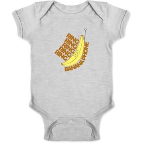 Pop Threads Ring Ring Banana Phone Infant Baby Boy Girl Bodysuit