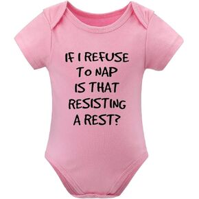 If I Refuse To Nap Is That Resisting A Rest Babyboyclothing Newborn Short Sleeve Baby Boy Coming Home Outfits Newb