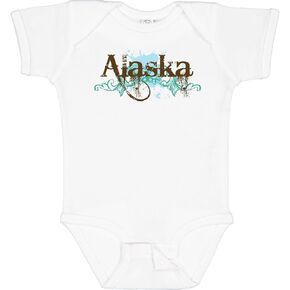 inktastic Alaska Grunge Baby Bodysuit