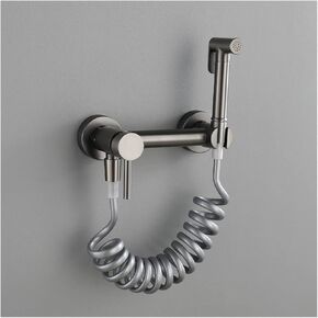 Sprayer Gun Gray HandheldSprayer for Toilet Brass Portable Baby Cloth Diaper Sprayer for Hot and Cold Water PortableFaucet withHose for Feminine Wash,B(B)