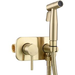 HandheldSprayer for Toilet Concealed Hot and ColdSpray Set, Stainless SteelHand Held Sprayer with Brass Hot and Cold Mixing Valve and Stainless Steel Hose, for Baby Wash,Type2(Type2)