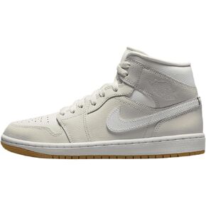 Jordan Air 1 Mid Women's Shoes (BQ6472-021, Phantom/Gum Light Brown/White)