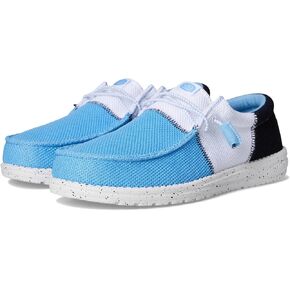 Hey Dude Men Wally Tri Varsity Mesh Sky Blue/White 8 Medium