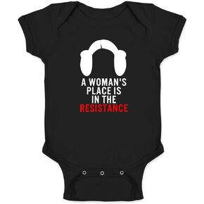 Pop Threads A Womans Place Is In The Resistance Feminist Infant Baby Boy Girl Bodysuit