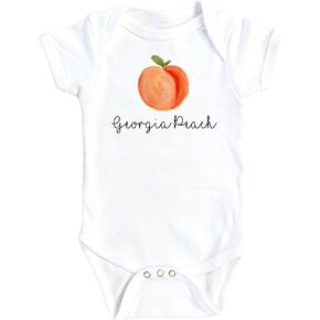 Peach Georgia - Baby Boy Girl Clothes Infant Bodysuit Funny Cute Newborn
