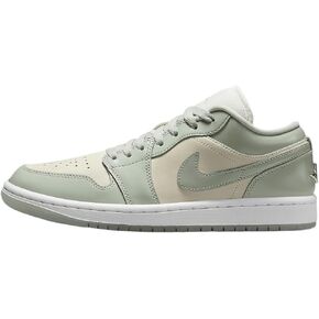 Air Jordan 1 Low SE Women's Shoes (HF4078-100 ، Sail/Metallic Silver/White/Seafoam)