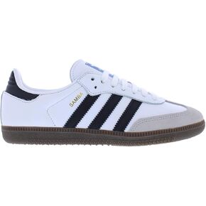 adidas Samba OG Womens Shoes Size 10, Color: Cream Light/Silver/Gum-White