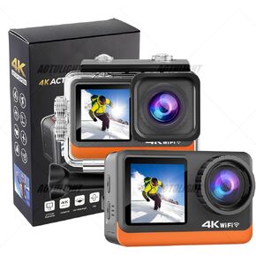 8K 360 Action Camera with 64GB Card 4K Video Waterproof with Selfie Stick Effect - Ideal for Photography and Vlogging