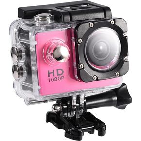 Action Video Camera 12M,30m Underwater Sports Digital DV Recorder Camcorder Cam with 900mAh Battery for Photography ()