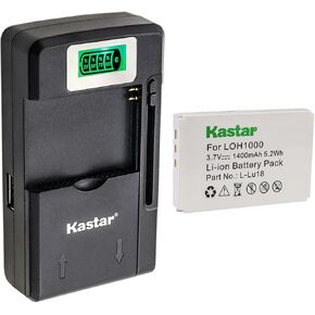 Kastar LOH1000 Smart LCD Charger Replacement for Logitech 190582-0000, F12440056, K398, L-LU18 Battery, Logitech Harmony 915 Remote, Internet Radio, Squeezebox Duet Controler