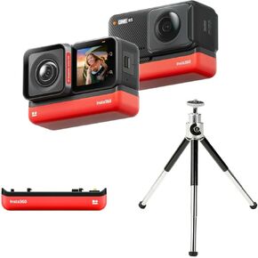 Insta360 One Rs Twin Edition 4K 360 ° Camera VR Camera مع بطارية إضافية وجبل ثلاثي الأبعاد صغير