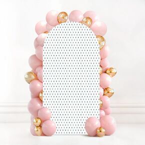 7.2FT Wedding Arch Backdrop Cover red Spandex Fitted Round Top Arch Stand Covers for Birthday Party Baby Shower Banquet Decoration