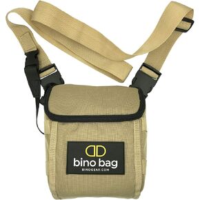 Bino Gear Bino Bag, Converts Into Binocular Harness, Crossbody, and Hip Bag, Safety Tether Strap Included, Desert Tan in Saudi Arabia