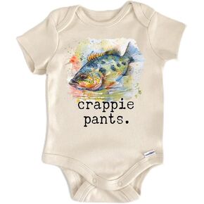 Fishing Crappie - Baby Boy Girl Clothes Infant Bodysuit Funny Cute Newborn