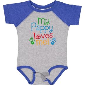 inktastic My Pappy Loves Me Baby Bodysuit