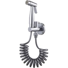 Brass HandheldSprayer for Toilet Chrome Baby Cloth Diaper Sprayer PortableAttachment withHose, for Feminine Wash, Pet Washing, Easy to Install