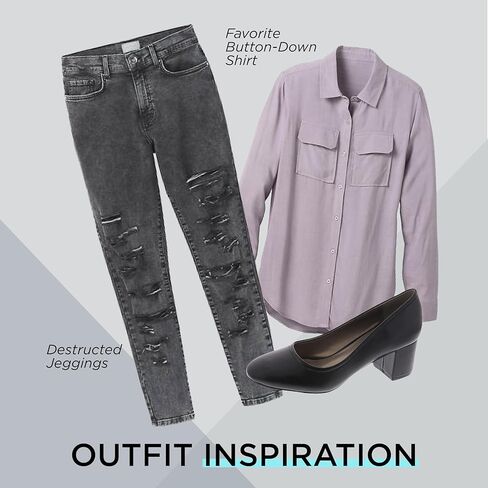 Masseys Women's Daphne Block Heel Press in Kuwait