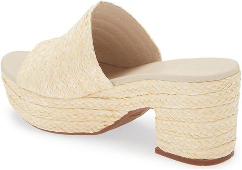 Chocolat Blu Women Shoes Gilda Raffia Chunky Slide in Saudi Arabia