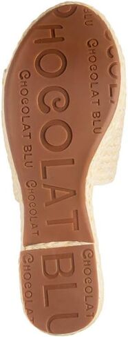 Chocolat Blu Women Shoes Gilda Raffia Chunky Slide in Saudi Arabia