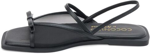 Coconuts by Matisse Womens Tropea Mesh Flat Slingback Casual Sandals Casual - Black in Kuwait