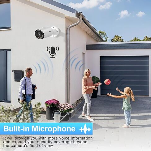 8MP AI PoE Camera, Outdoor Security IP Dome Camera, Smart Sound Alarm, Light Color Night Vision, AI Human/Vehicle Detection, Two Way Audio, 2.8mm Lens Wide Angle 110°, IND8BD97D in Kuwait