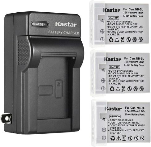 Kastar AC Wall Battery Charger Replacement for Canon PowerShot SD850 is, PowerShot SD870 is, PowerShot SD880 is, PowerShot SD890 is, PowerShot SD900 is, PowerShot SD950 is Cameras in Saudi Arabia